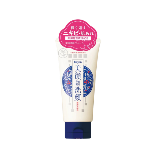 Meishoku Bigan Fuwa Moko Facial Medicated Cleansing Foam 120g